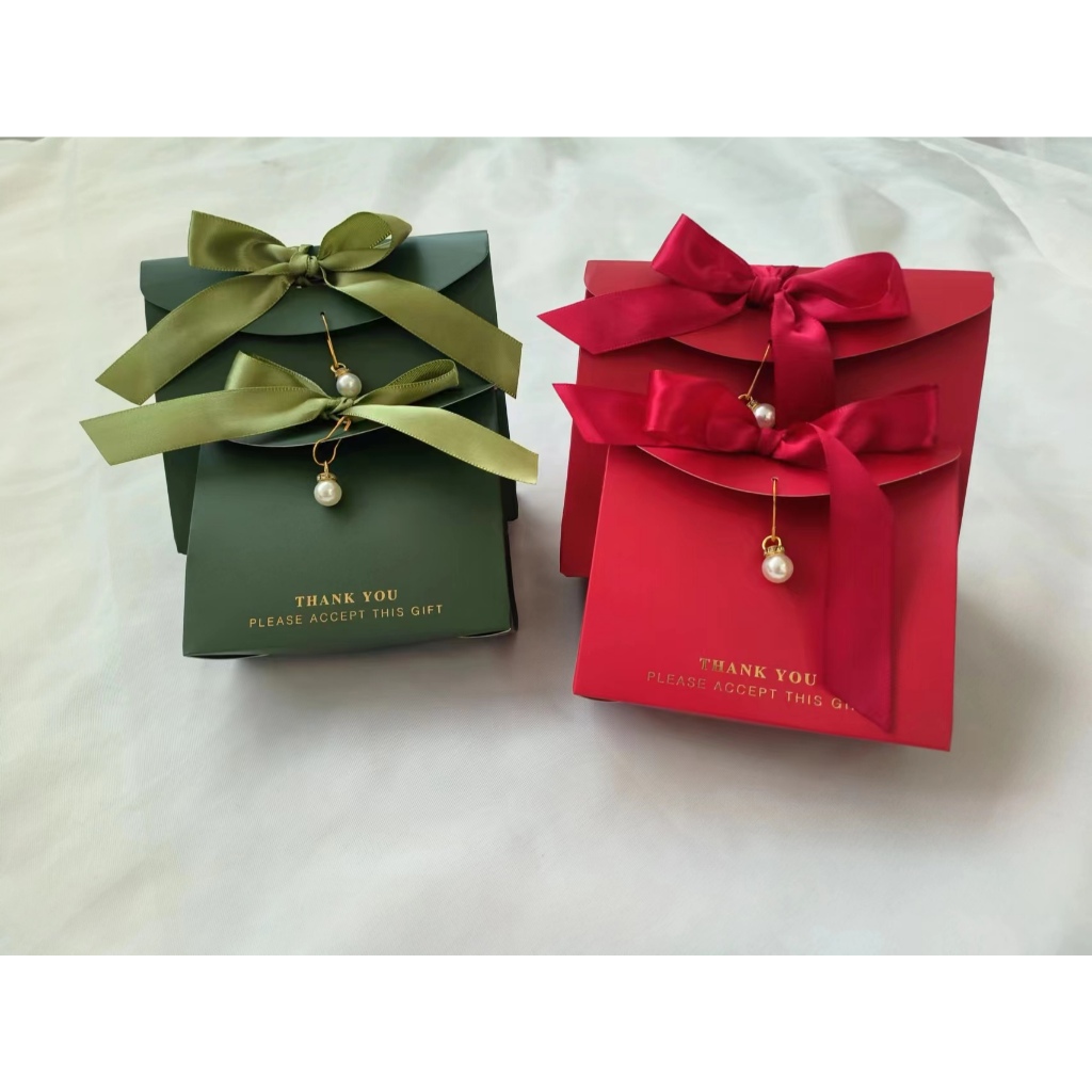 IL กล่องของขวัญ กล่องใส่ของชำร่วย  กล่องกระดาษทรงกระเป๋าฝาปิด พร้อมส่ง ราคา ถูกที่สุด ดีลบีเคเค แกลเลอรีภาพที่ 8