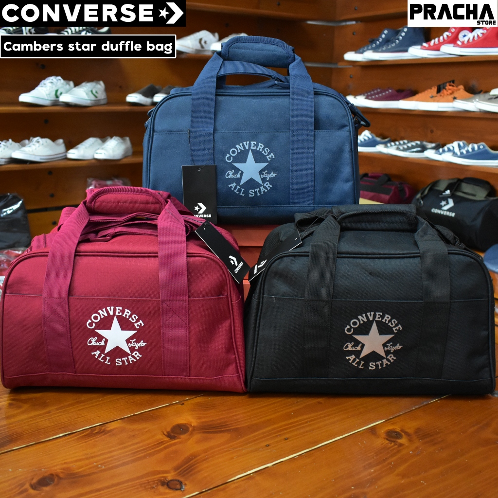 [ลิขสิทธิ์แท้] Converse cambers star duffle bag กระเป๋าสะพายข้าง Converse มีป้ายราคา มีใบรับประกันจากบริษัทผู้จัดจำหน่าย