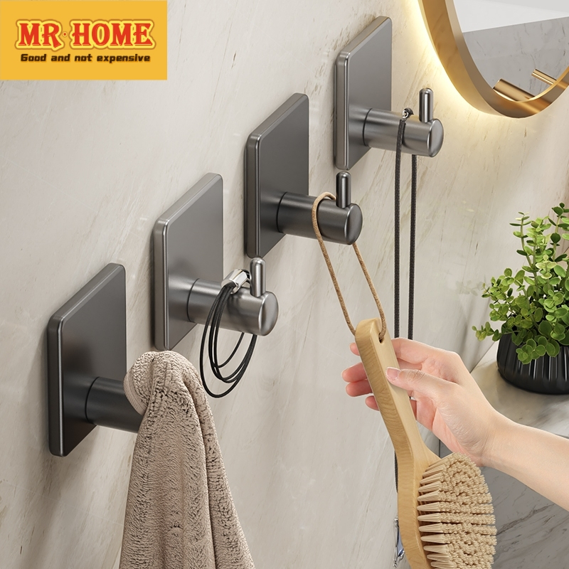 ตะขอแขวน ขอแขวน ตะขอติดผนัง ตะขอสแตนเลส 304 ไม่ต้องเจาะรูผนัง ตะขอกาว 3M ตะขออเนกประสงค์ ตะขอทรงพลัง