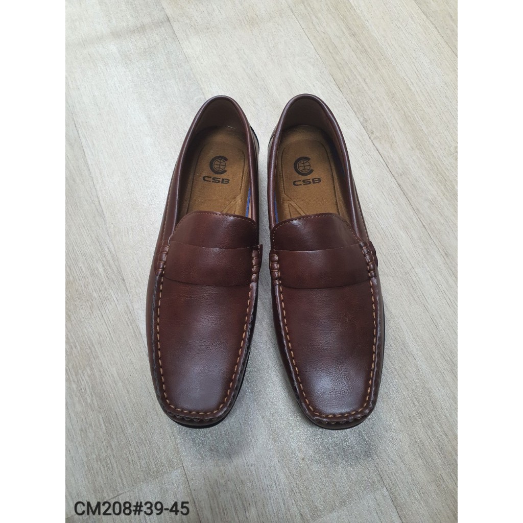 CM208รองเท้าหนังลำลองเย็บพื้นไม่มีส้นไซส์39-45มี4สี