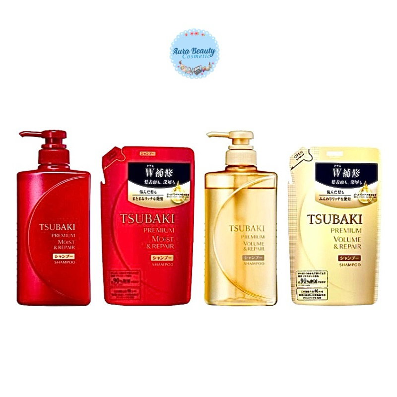 🔹 Tsubaki Premium Repair / Moist Shampoo ซึบากิ พรีเมี่ยม รีเเพร์ / มอย แชมพู แชมพูสระผม คืนความชุ่ม