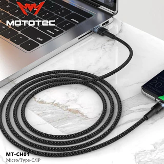 MOTOTEC MT-CH01 Fast Charging Data Cable 3A สายชาร์จคุณภาพสูง รองรับกระเเสไฟ 3A ชาร์จเร็วโอนถ่ายข้อมูลได้