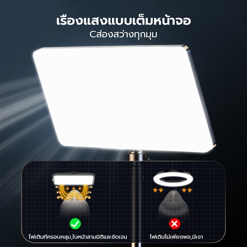 ไฟสตูดิโอ ไฟไลฟ์สด 3สี ไฟถ่ายภาพ รุ่นมืออาชีพ 11นิ้ว พร้อมขาตั้ง2.1เมตร เหมาะสำหรับไลฟ์สด แต่งหน