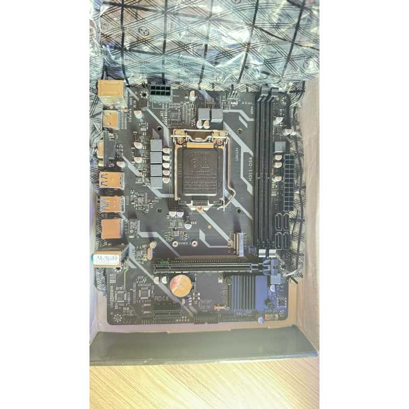 Mainboard H311 (LGA1151) มือสอง Support Core i Gen.6/7/8/9 DDR4 M.2 NVME USB3 SATA3 VGA+HDMI