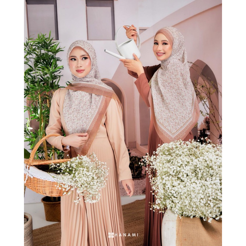 ❣️คอลใหม่Hn51-Hn70❣️ Hanami hijab ผ้าคลุมแบรนด์ฮานามิ ผ้าหอม มีหมุดแบรนด์ให้
