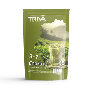 TRIVA มัทฉะลาเต้ 3in1 (ขนาด 175 g./แพ็ก) 1 แพ็กมี 5 ซอง
