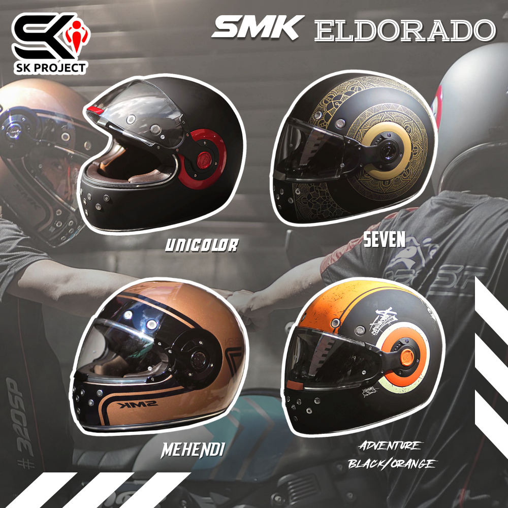 ราคาโปร ลดจัดหนัก !! หมวกกันน็อคคลาสสิค SMK รุ่น Eldorado SK PROJECT SHOP