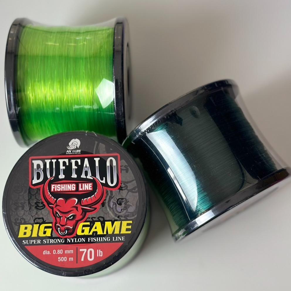 A03 สายเอ็นเต็ม เอ็นควาย Buffalo Big game ยี่ห้อ ANLURE 500เมตร ตกบึก หน้าดิน สายไม่กระด้าง วัสดุUSA