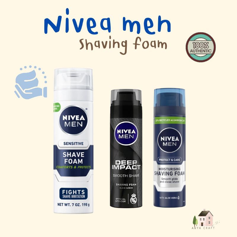 [A016] Nivea men shaving foam 200 ml