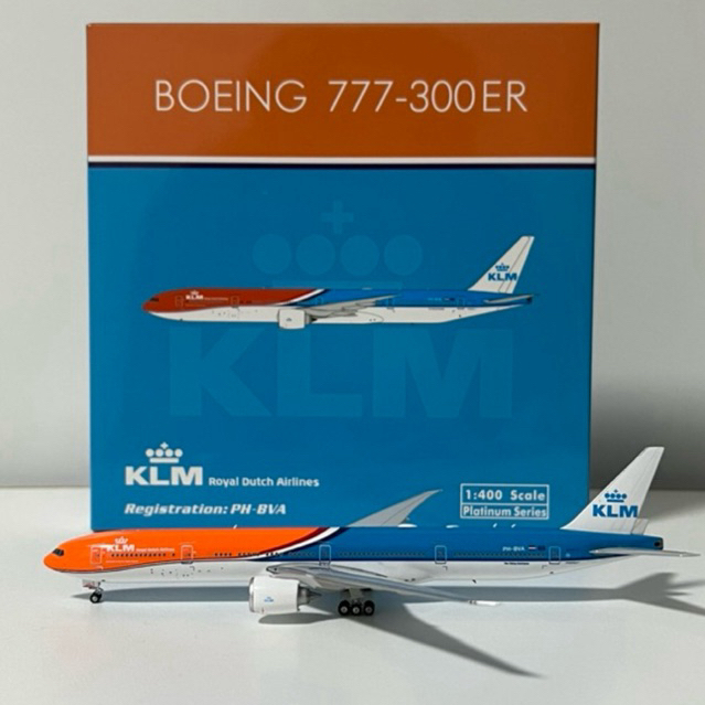 โมเดลเครื่องบิน KLM B777-300ER PH-BVA 1:400 [พร้อมส่ง]
