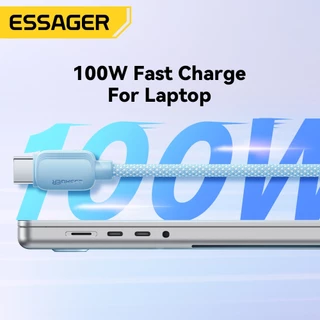 Essager PD 100W ชาร์จเร็วสุด Type-C เป็นType-C มีชิป E-Marker ในตัว ชาร์จเร็วไม่เสียหายมือถือ