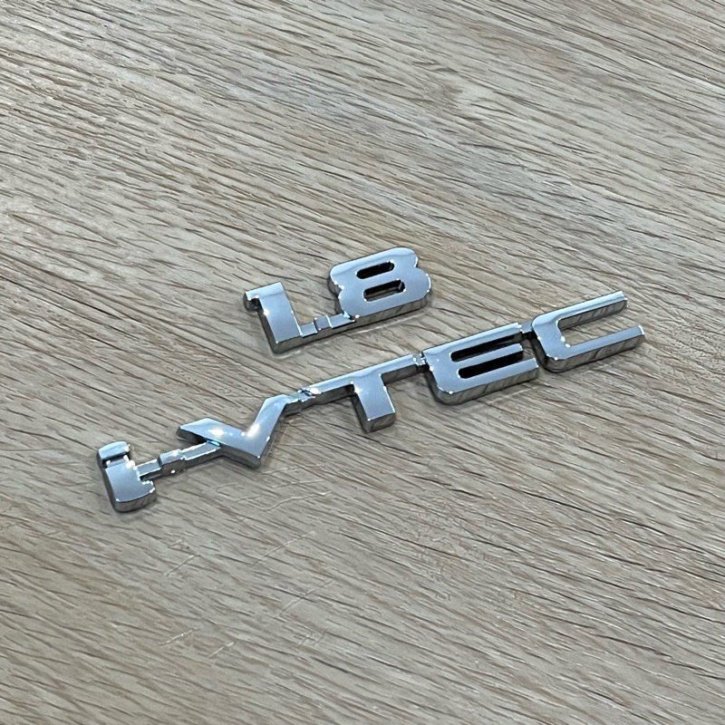 โลโก้ 1.8 i-vtec ตัวหนังสือฝาท้าย HONDA CIVIC FD (จำนวน 2 ชิ้น)