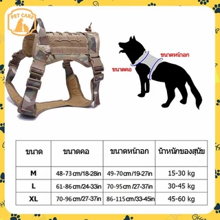 🐕เสื้อกั๊กสุนัขยุทธวิธีระบายอากาศ สุนัขสัตว์เลี้ยงทั่วไป วัสดุไนลอนสองชั้น ปรับได้ สำหรับสุนัข ขนาดกลาง-ใหญ่