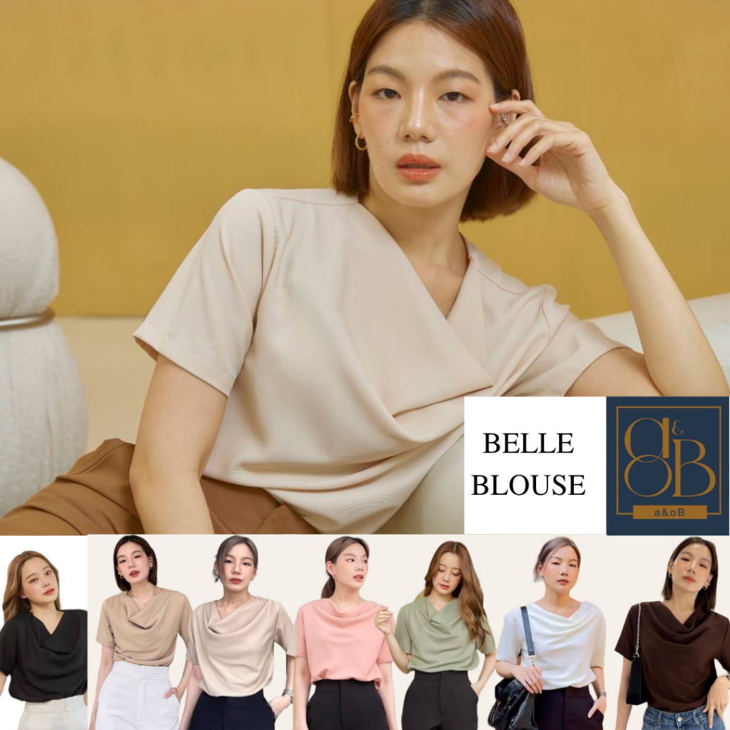 a&oB belle blouse (ดูขนาดก่อนorder sอก36" ถึง l อก42")