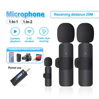 ไมโครโฟนไร้สาย 3.5mm Wireless Microphone ไมค์ไร้สาย K35 แบบพกพา ใช้สําหรับลำโพง ไมค์หนีบปกเสื้อ