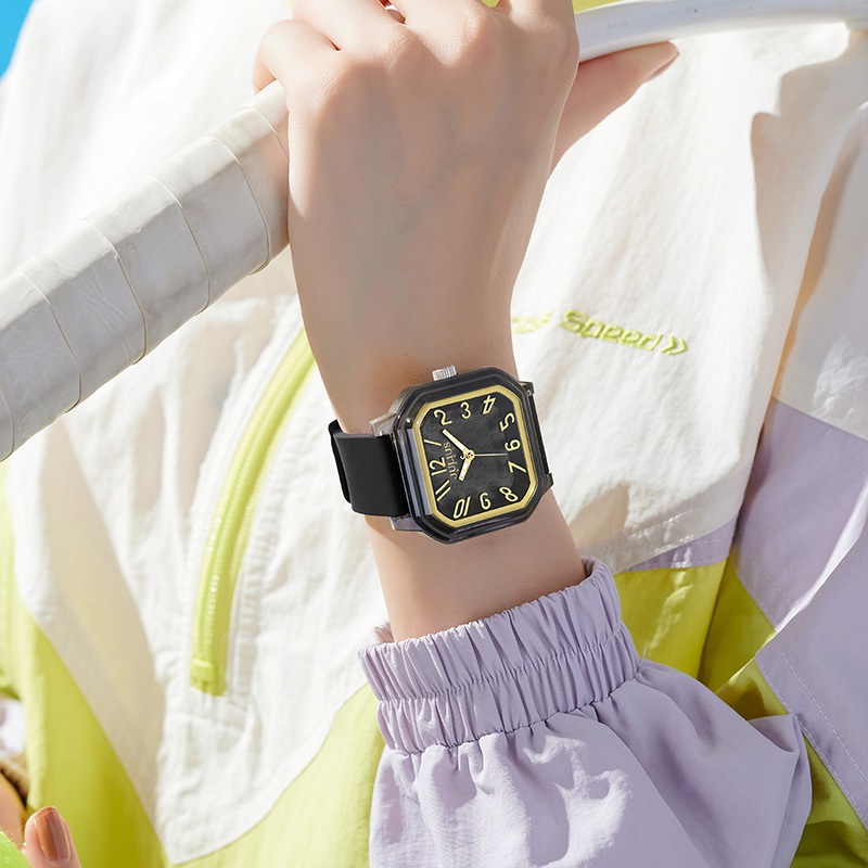 Julius นาฬิกาข้อมือผู้หญิง JA-1491 สายซิลิโคน หน้าปัดทรงสี่เหลี่ยม  แบรนด์เกาหลี แฟชั่นฮิตของแท้ - รูปที่ 2