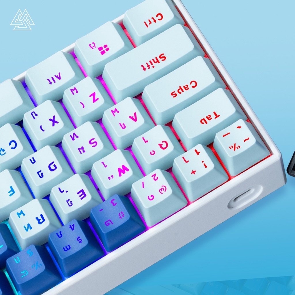 EGA TYPE MGKC4 ปุ่มกด Keycaps คีย์แคป TH/EN วัสดุพลาสติก PBT คีย์แคป 106 ปุ่ม ไฟทะลุทุกตัว ใส่กับคีย์บอร์ดแมคคานิคอลได้