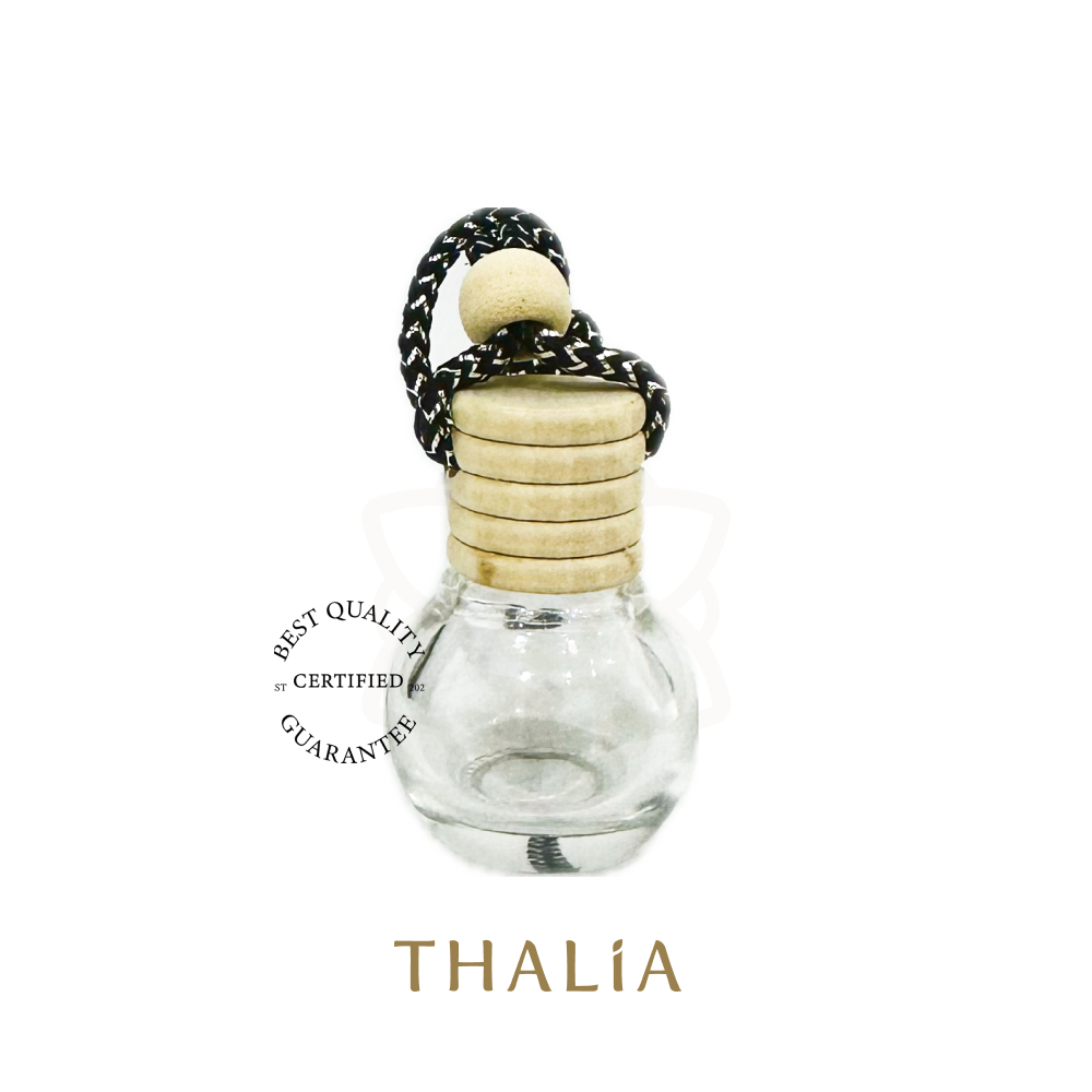 ขวดน้ำหอมเเขวนบนรถ แบบฝาไม้เกลียว
