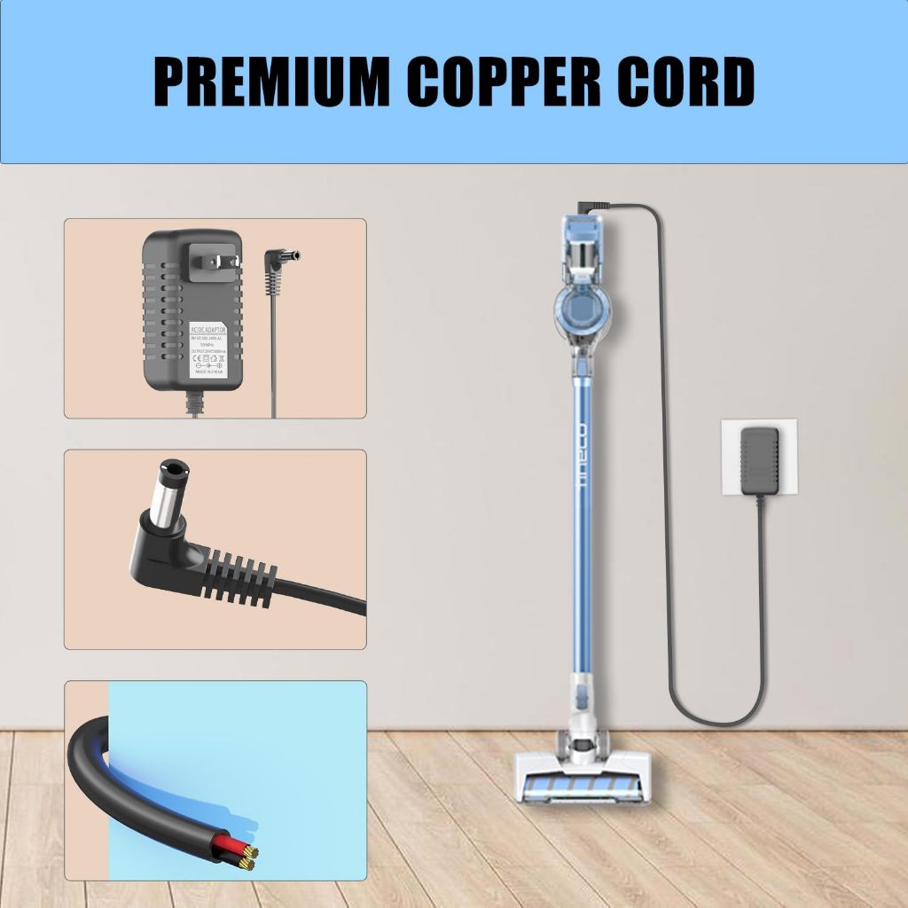 Charger Replacement for TINECO Vacuum iFLOOR A10 11 Floor ONE S3 26V AC/DC Adapter Charging Cable Power Cordเปลี่ยนชาร์จ