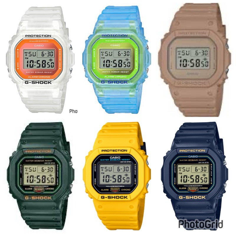 G-SHOCK รุ่น DW-5600RB-2/ DW-5600RB-3/ DW-5600REC-9/ DW-5600LS-2