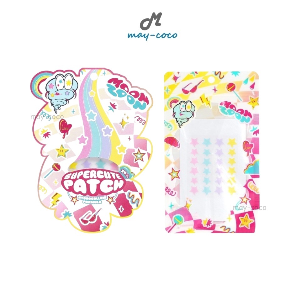 ถูก/แท้/มีไลฟ์ แผ่นแปะสิว MoonZoon Supercute Patch มูนซูน แผ่นแปะสิวมูนซูน แปะสิว แผ่นดูดซับสิว ปิดสิว สิวยุบ ลดสิว
