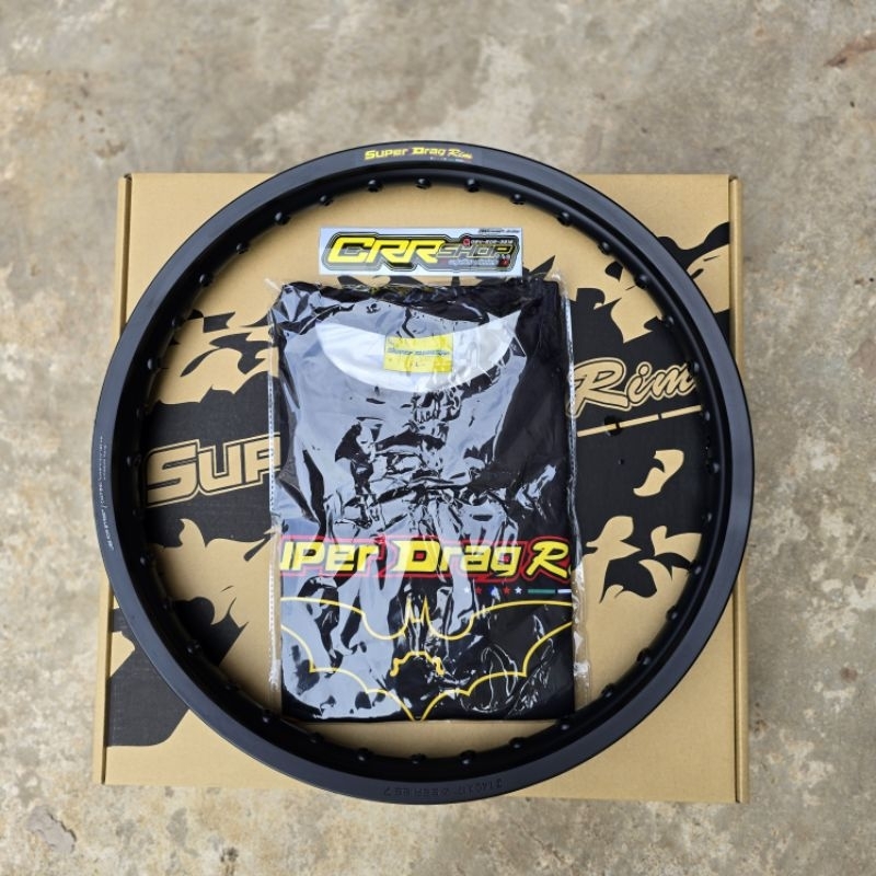 วงล้อSuperDragขอบเรียบแท้แถมเสื้อสติกเกอร์
