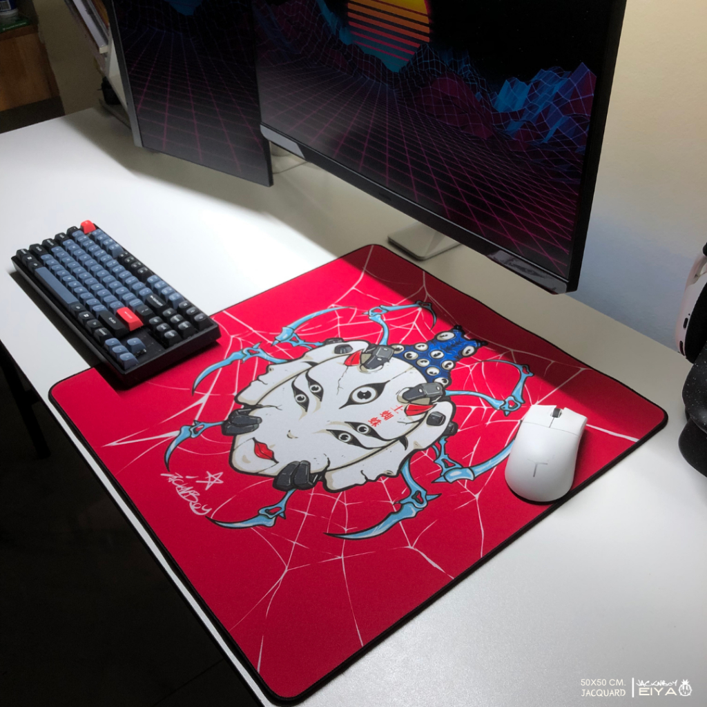 Jacknboy Unique Mousepad/แผ่นรองเมาส์ : EIYA (เอยะ) 50x50 cm. FPS SIZE[Limited]