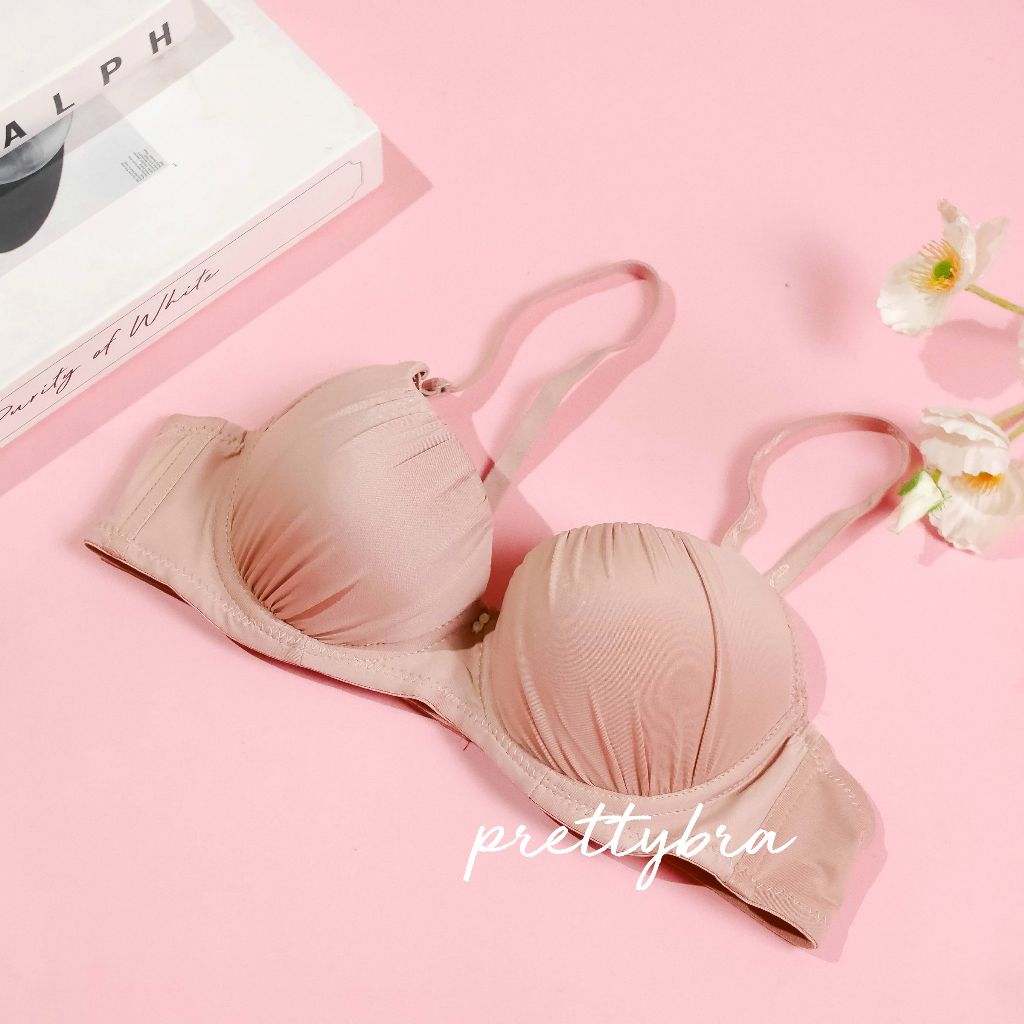 เสื้อในมีโครง ฟองน้ำหนาปานกลาง เต็มเต้า ขอบย่น#keeya3010