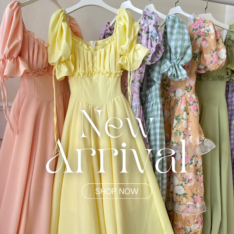 Nora color maxi dress • สินค้าพร้อมส่ง