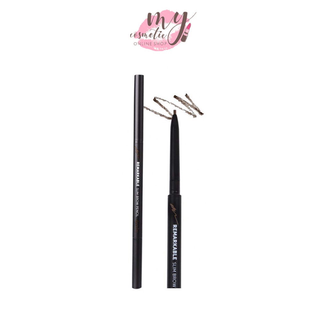 Remarkable Slim Brow Pencil ดินสอเขียนคิ้ว สีเทาดำ