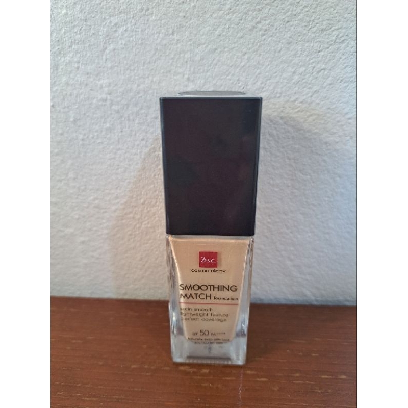 (ผลิตปี 2024) รองพื้นบีเอสซี BSC SMOOTHING MATCH FOUNDATION SPF50 PA++++ เนื้อซาตินบางเบา ปกปิดธรรมชาติ 30 มล.
