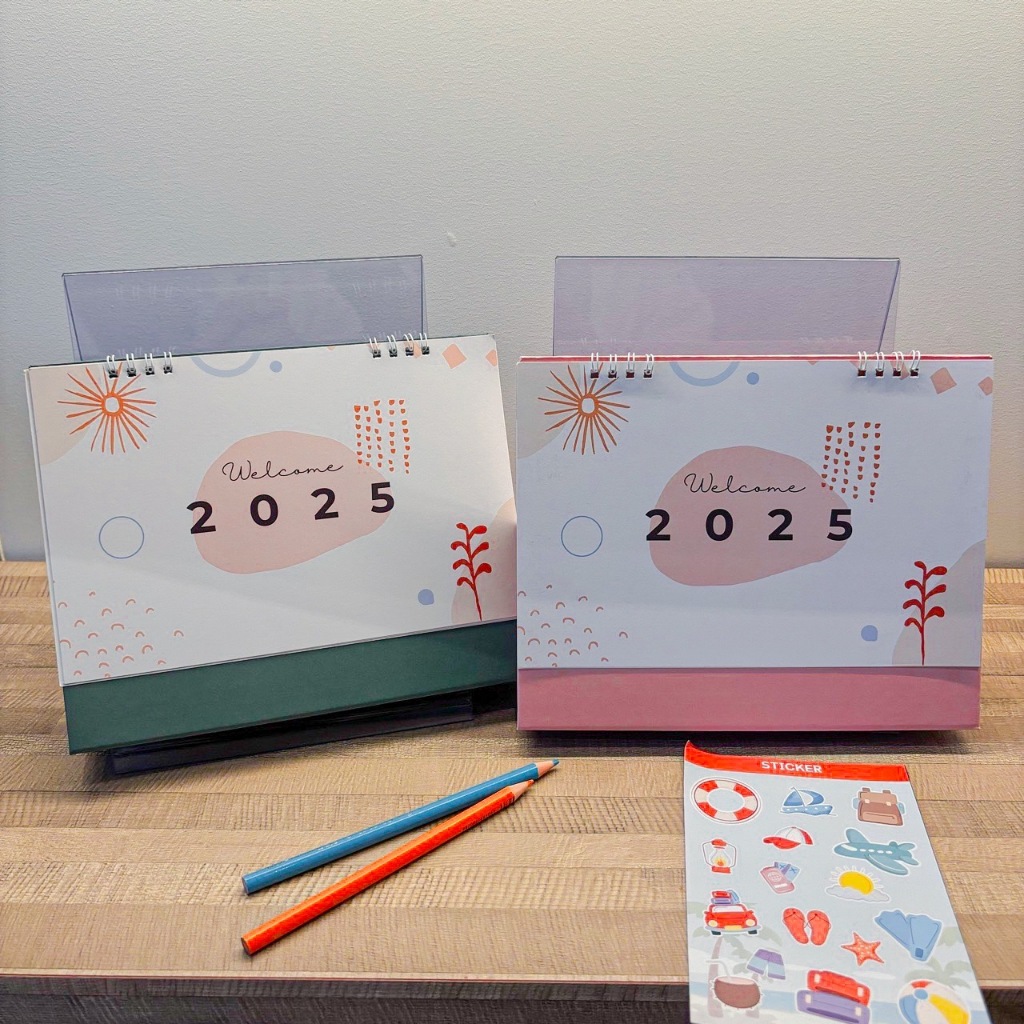 📆 ปฏิทิน 2025 / ปฏิทินวันหยุดสำคัญ 9x7"/8x6" Design แพลนเนอร์ 2025/Calendar