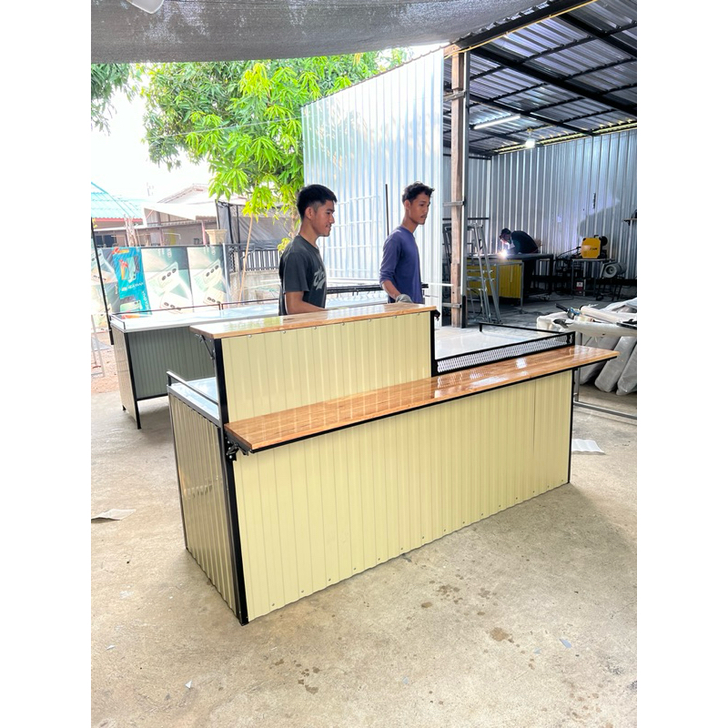 บาร์น้ำ เคาน์เตอร์ถอดประกอบขายน้ำขายอาหาร #มีตู้เก็บของล็อคได้