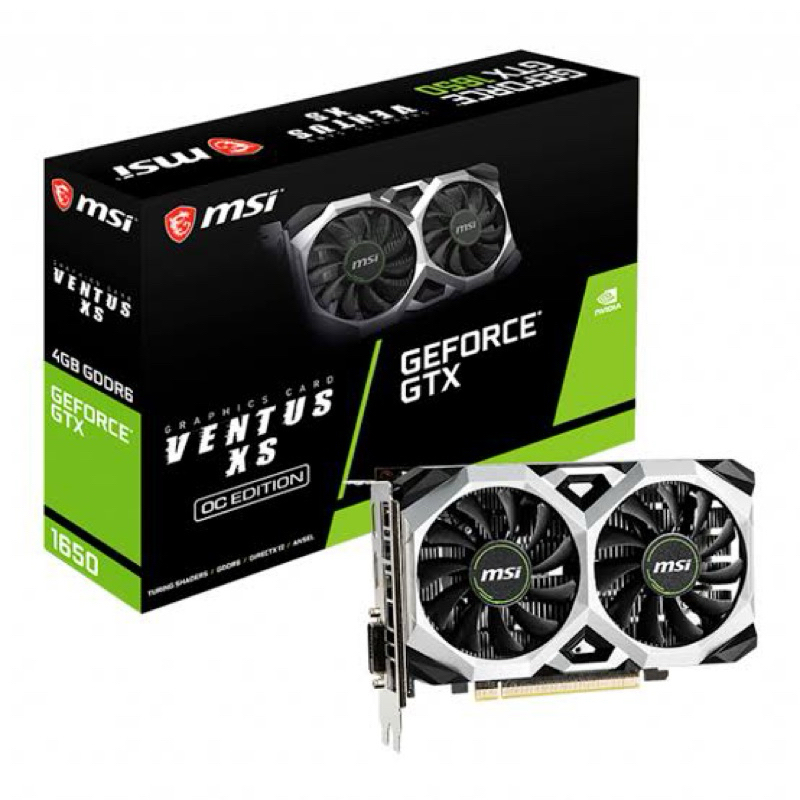 การ์ดจอมือสอง VGA (การ์ดแสดงผล) MSI GEFORCE GTX 1650 D6 VENTUS XS OC - 4GB GDDR6