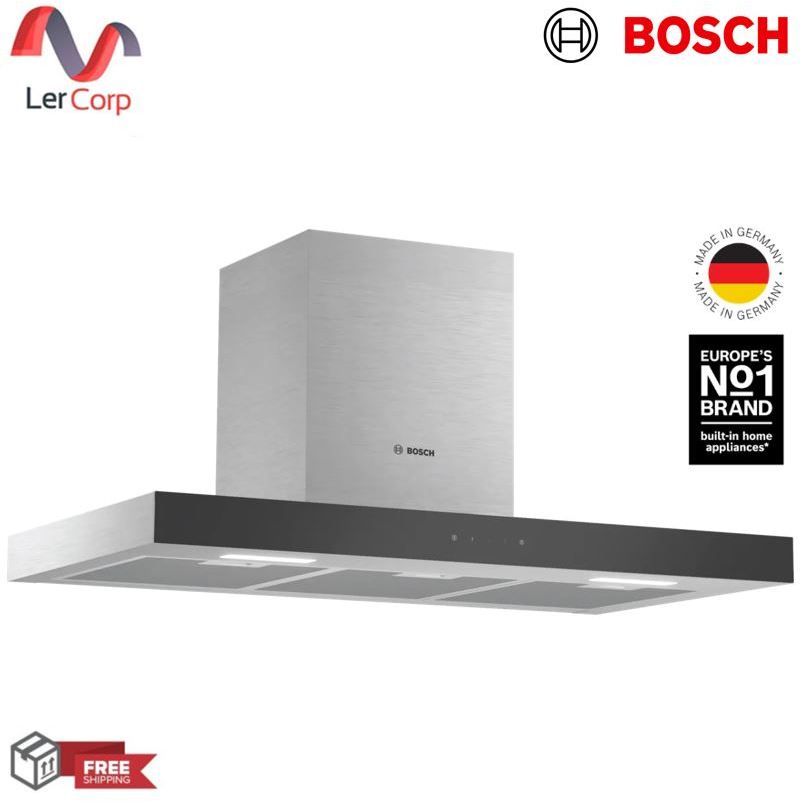 (BOSCH) Serie 4 เครื่องดูควันติดผนัง 90 ซม, สแตนเลส รุ่น DWBM98G50