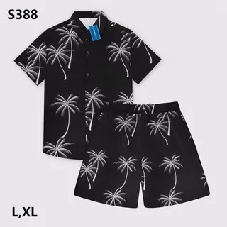 ชุดเซ็ท เสื้อพร้อมกางเกง พิมพ์ลายพร้อมส่ง ผ้าไหมอิตาลี ผ้าเรียบ ลื่น ทิ้งตัว ระบายอากาศได้ดี S388