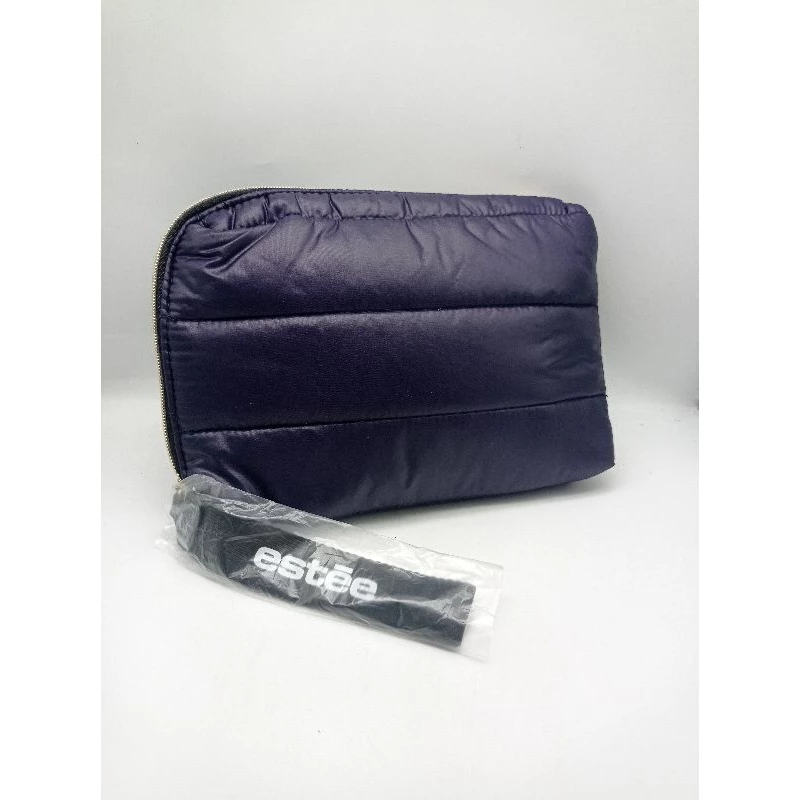 กระเป๋าเอสเต้ใส่เครื่องสำอาง ผ้าร่มสีกรมท่า หรือ Navy blue