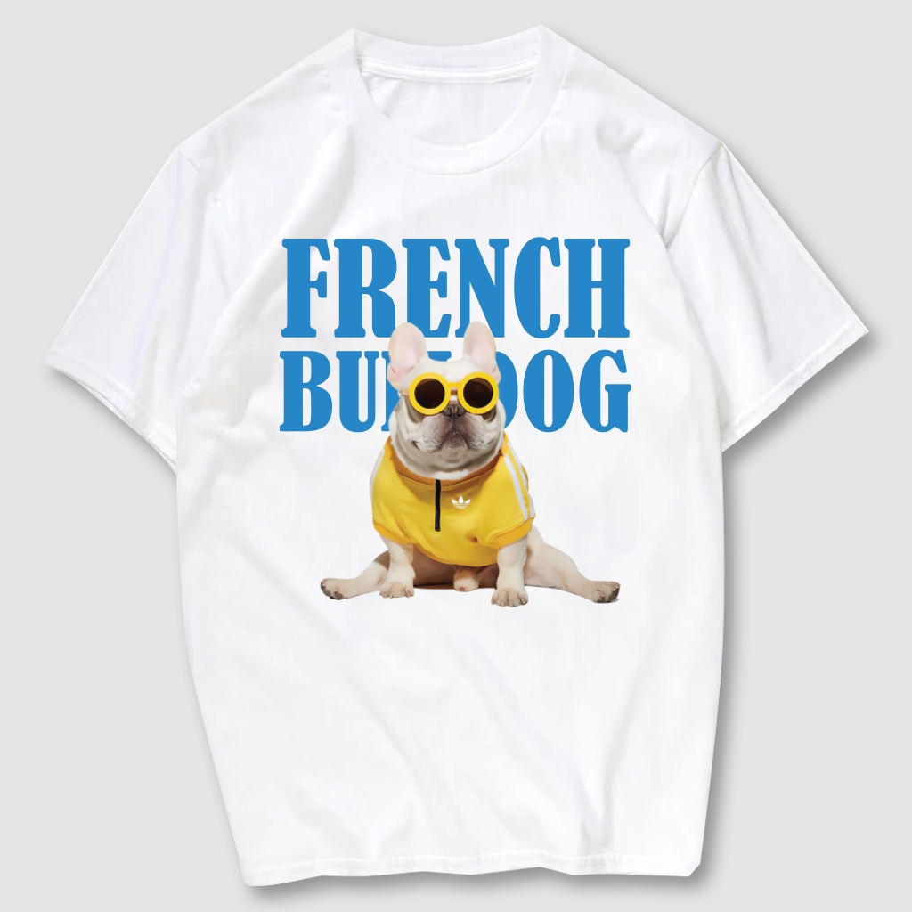 เสื้อยืดสกรีนลาย Bull Dog   เนื้อผ้าCotton100%  มีครบไซส์ พร้อมส่ง!!!