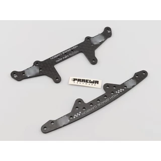 ไม้ กันชน กันแขวน Super X & หางหลัง Super X คาร์บอน HG - Mini4WD HG Carbon Front & Rear Stay for Super X Chassis