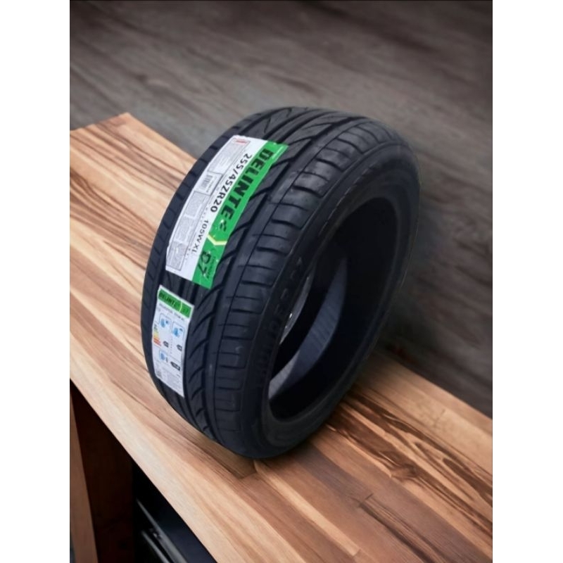 255/45R20 ยางไทยยี่ห้อ DELINTE ดอกยางลายนุ่มเงียบยางใหม่ปี2025(ราคาต่อเส้น)มีบริการเก็บเงินปลายทาง