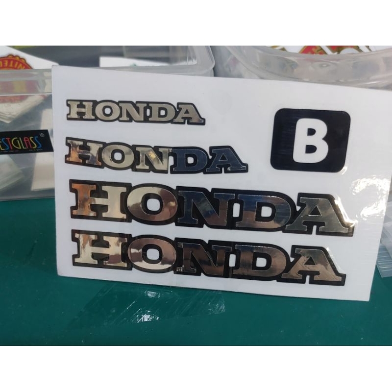 sticker HONDAชุดBโคเมื่ยมเงิน