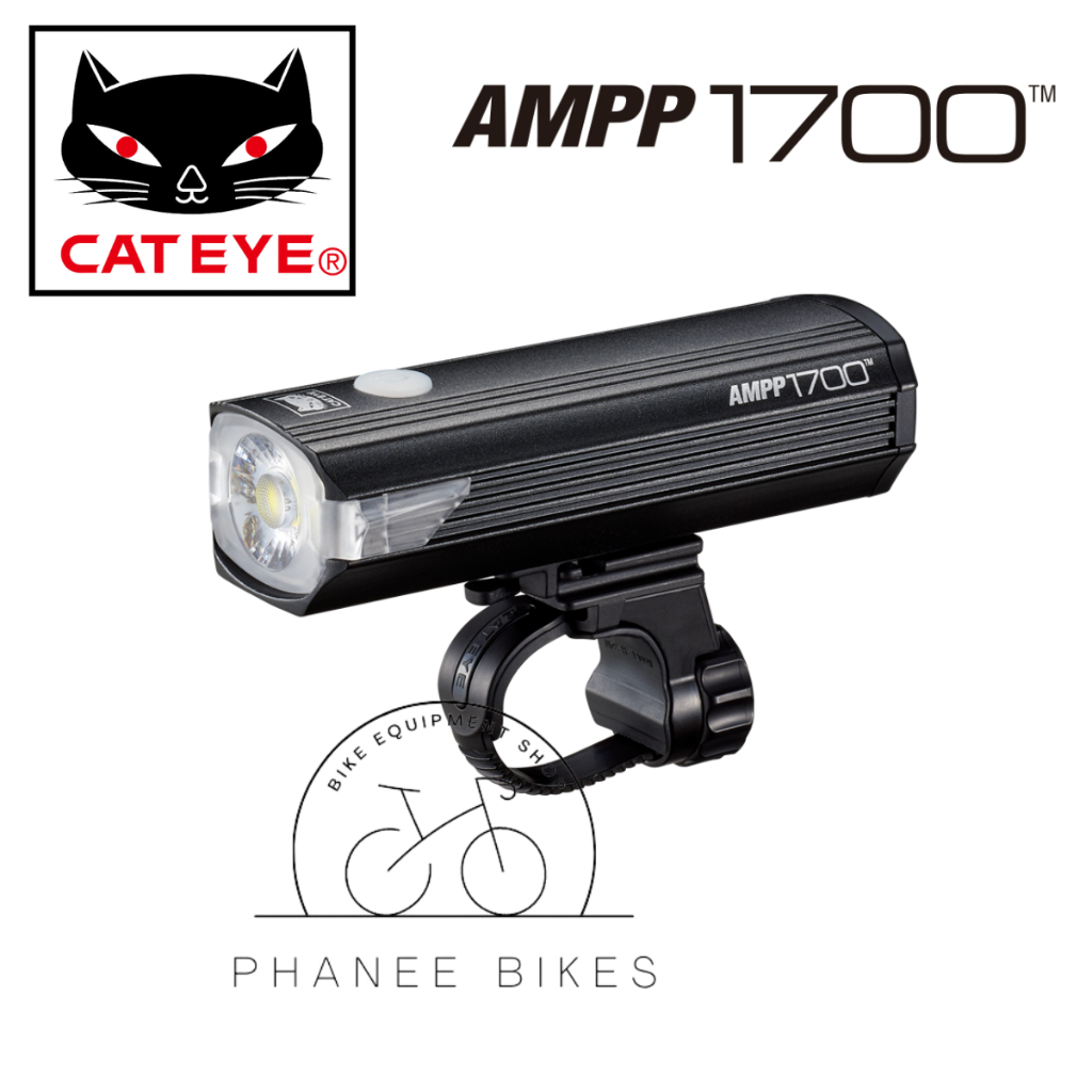 Cateye ไฟหน้าจักรยาน AMPP ขนาด 1700 / 2200 Lumen สินค้าประกันศูนย์ไทย