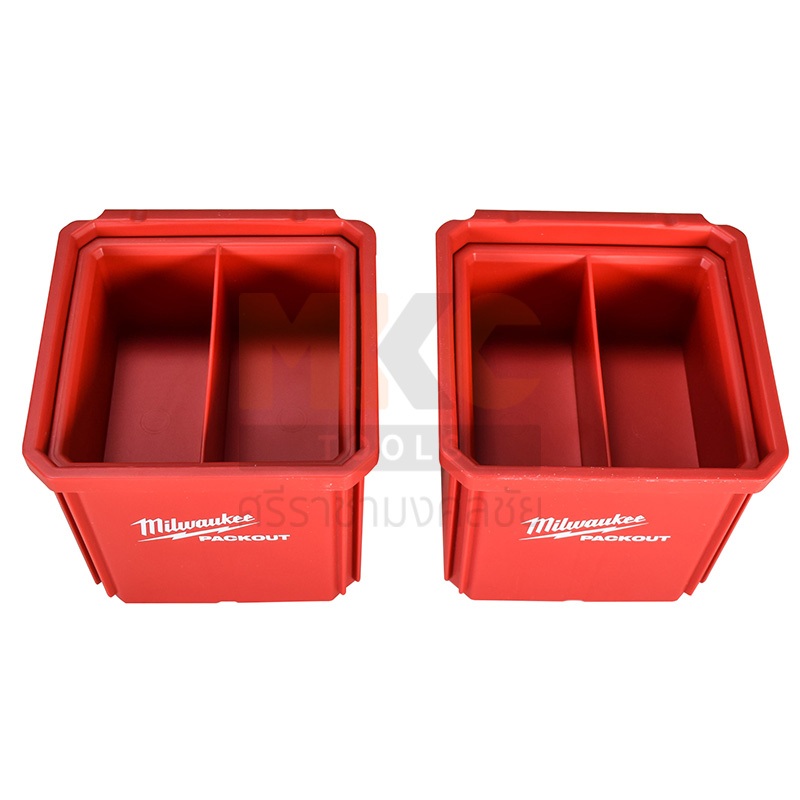 MILWAUKEE กล่องใส่อุปกรณ์ขนาด 4"x 4" (2 ชิ้น)  48-22-8062