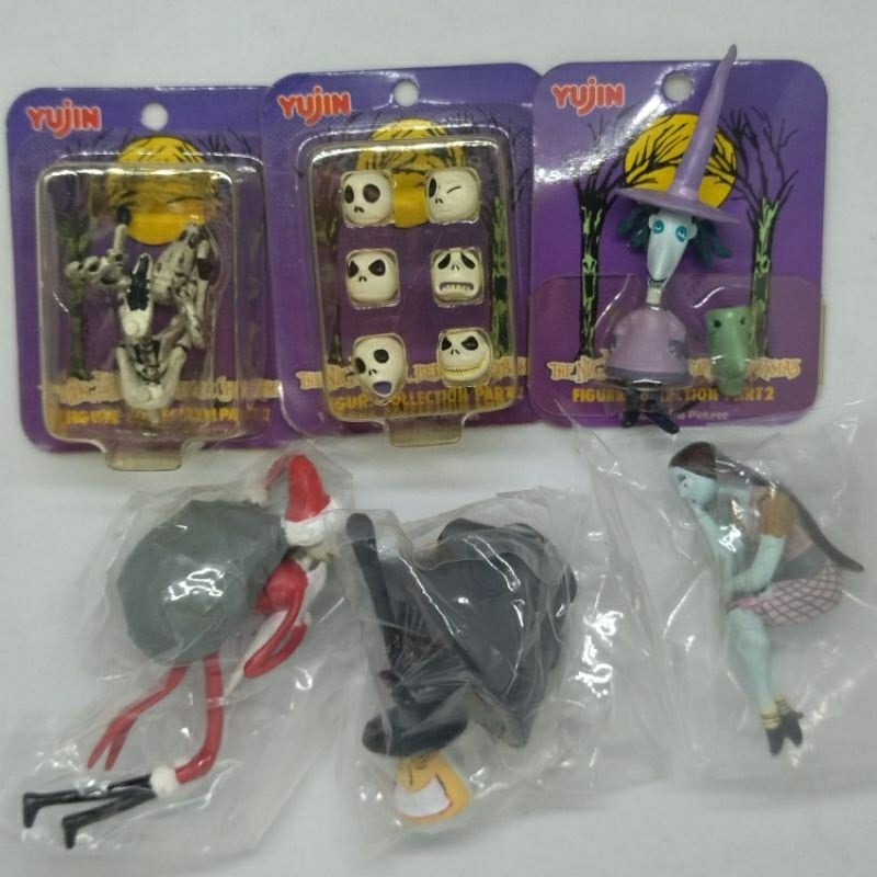 ฟิกเกอร์เล็ก Yujin Nightmare Before Christmas Part 2 Santa Jack Hen Complete 6 Type Set ใหม่