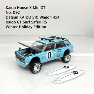 Mini GT 1/64 No.092 [Kaidohouse x MINI GT] Datsun KAIDO 510 Wagon 4x4 Winter Holiday Edition