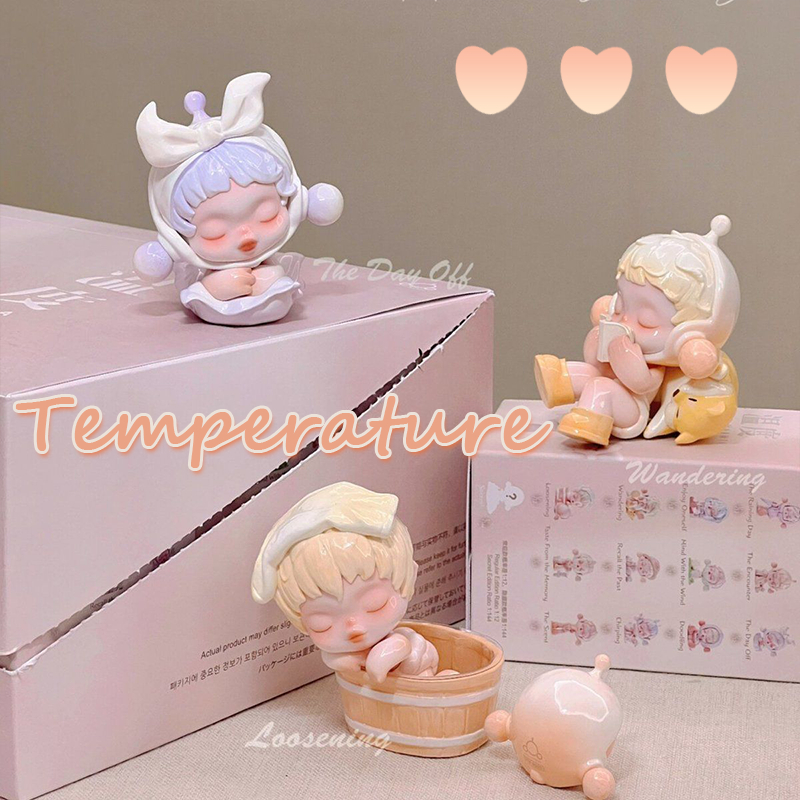 POPMART SKULLPANDA Temperature Series กล่องปริศนา ของเล่นสําหรับเด็ก สําหรับเด็กผู้หญิง ของขวัญ สําหรับตกแต่ง