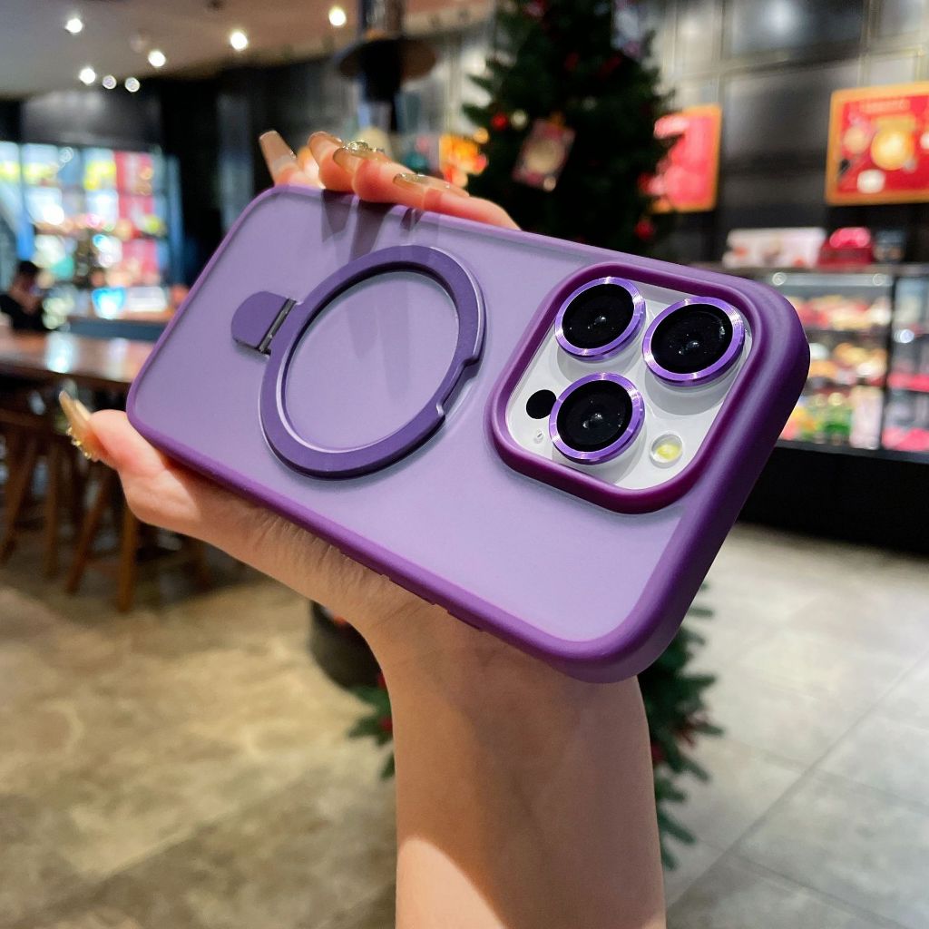 เคสเกราะกันกระแทกแม่เหล็กพร้อมฟิล์ม Magnetic Case For iPhone 17 16 15 14 Promax Pro Plus เคสไอโฟน - รูปที่ 4