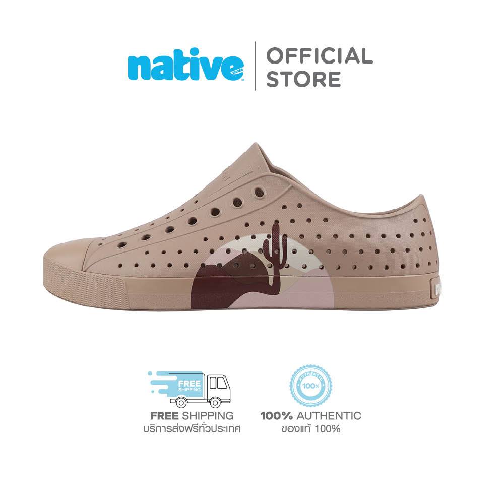 Native รองเท้ากันน้ำผู้ใหญ่ EVA รุ่น Jefferson Sugarlite Block Flax Tan/Flax Tan/Bone Desert Block