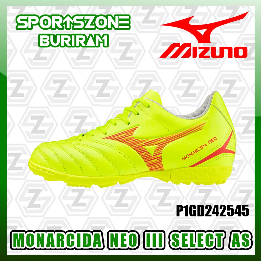 [รองเท้าฟุตบอลร้อยปุ่ม] Mizuno รุ่น MONARCIDA NEO III SELECT AS ของแท้ 💯 P1GD242545