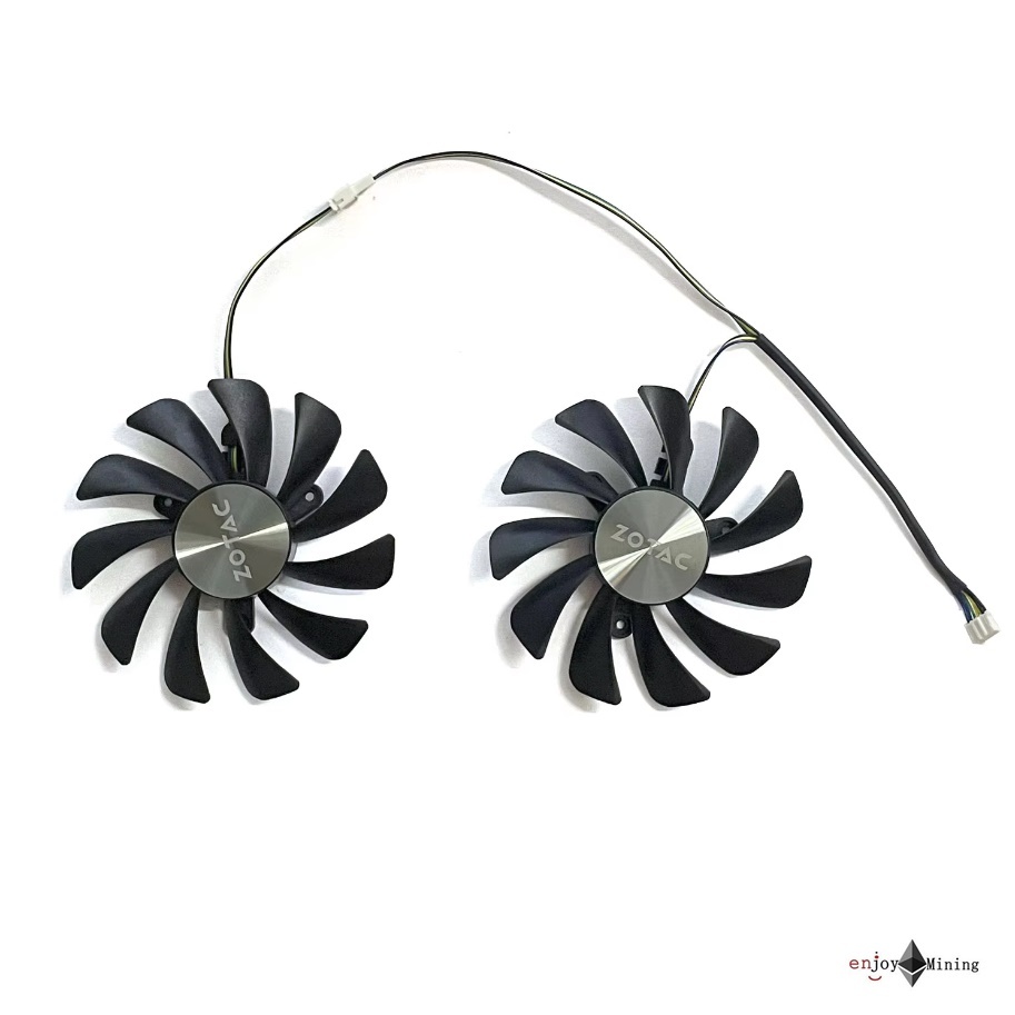 พัดลมการ์ดจอ ZOTAC GTX1080ti 1070ti AMP Edition graphics card cooling fan GAA8S2U ราคา ถูกที่สุด ดีลบีเคเค แกลเลอรีภาพที่ 2